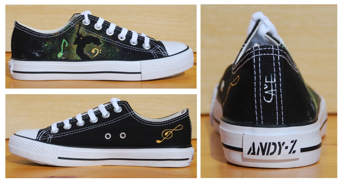 Zapatillas pintadas amano custom sneakers